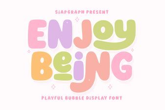 Enjoy Being Font: Creative Design Inspiration
