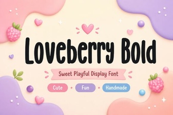 Loveberry Bold: Creative Font for Impactful Designs