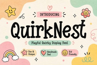Quirknest Font: Playful & Versatile Design Tool