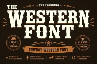The Western Font: Bold Design & Creative Uses