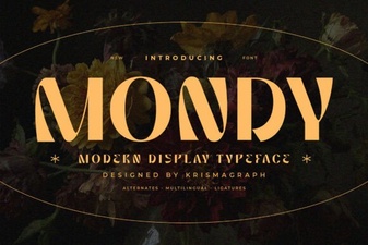 Mondy Font: Elegant & Versatile Design for Creative Projects
